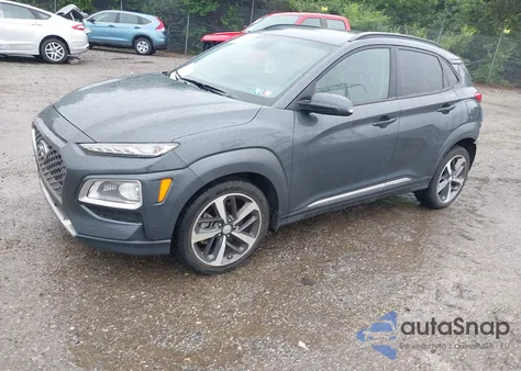 2021 Hyundai Kona Ultimate z USA, uszkodzony, nr VIN KM8K5CA57MU700873